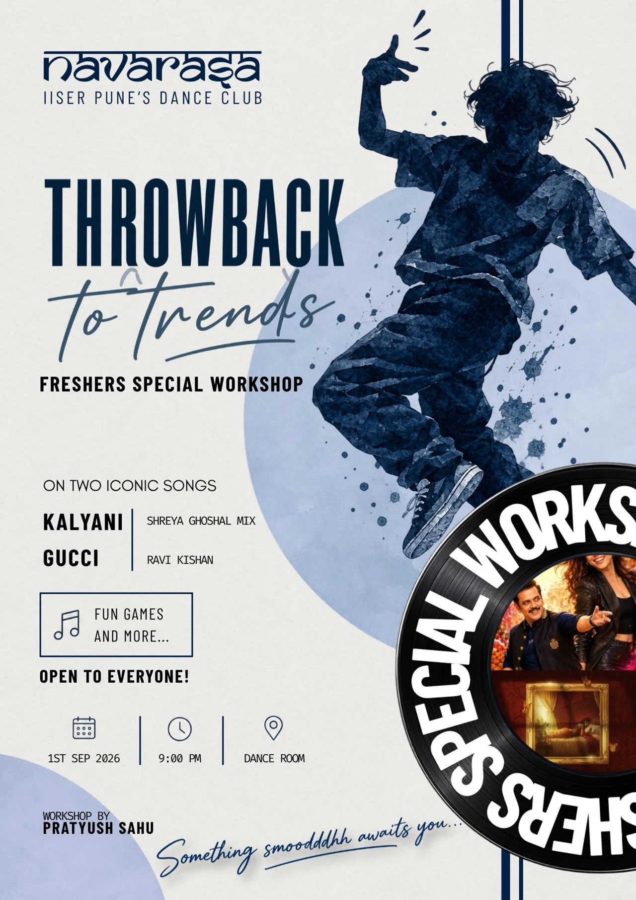 Throwback to Trends dance workshop poster