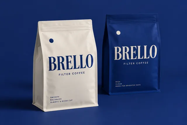 Brello Coffee — experimental graphic design by Naityik Singh
