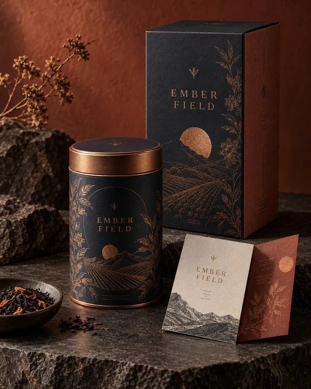 Ember Field — experimental graphic design by Naityik Singh