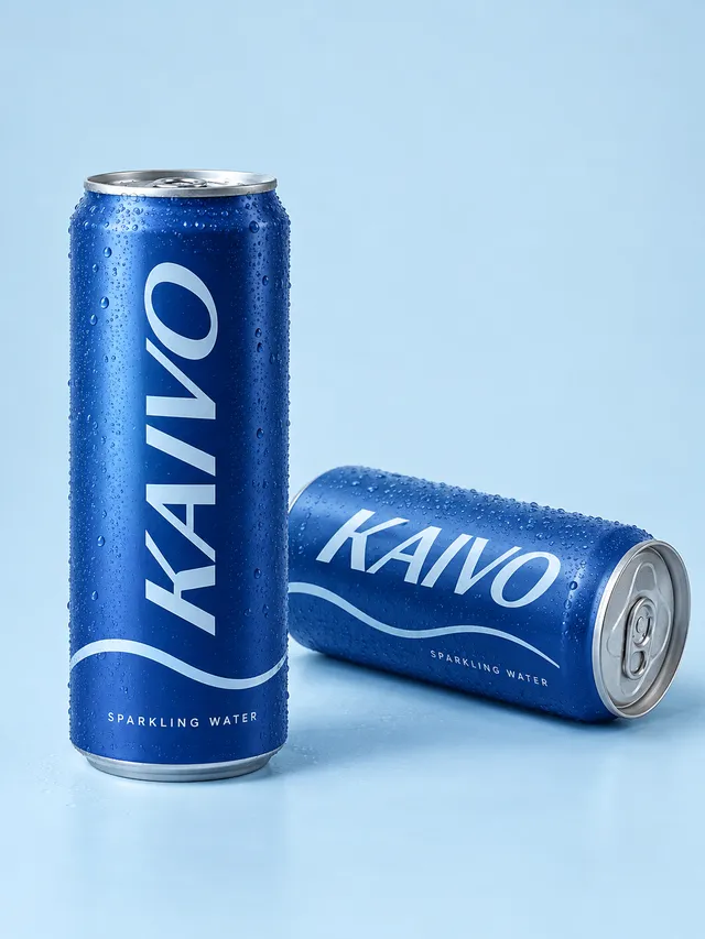 Kaivo Sparkling — experimental graphic design by Naityik Singh