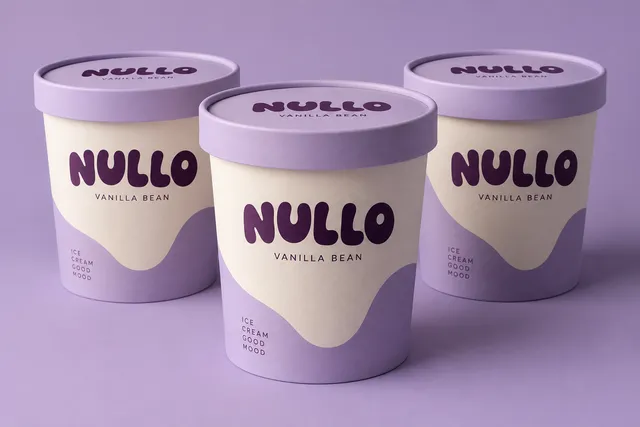 Nullo Ice Cream — experimental graphic design by Naityik Singh