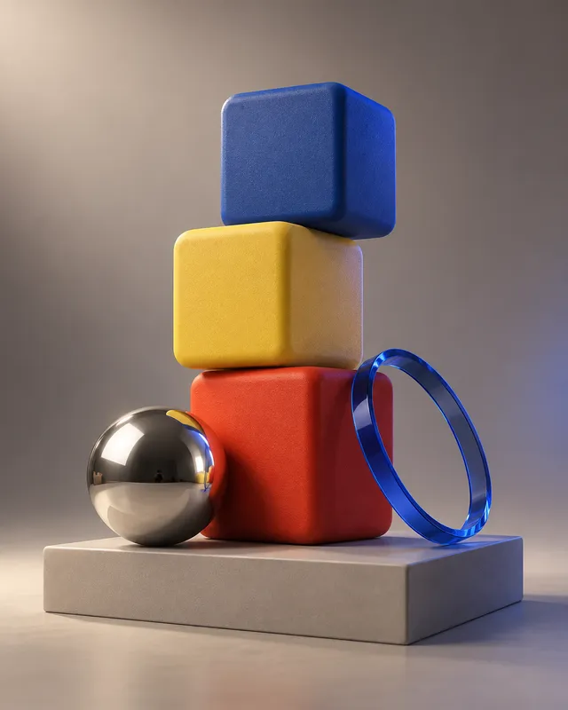Primary Balance — experimental graphic design by Naityik Singh